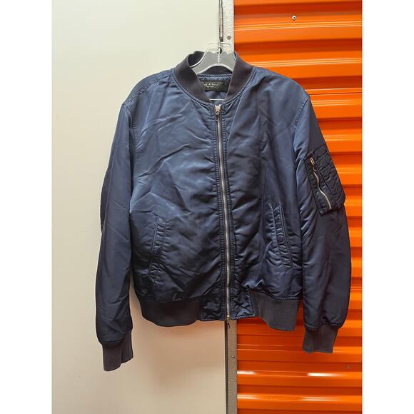 Rag & Bone - Manston Recycled Nylon Bomber / M / Blue - Picture 3 of 7